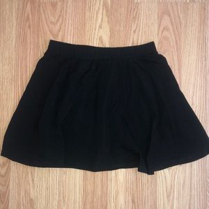 black skater skirt